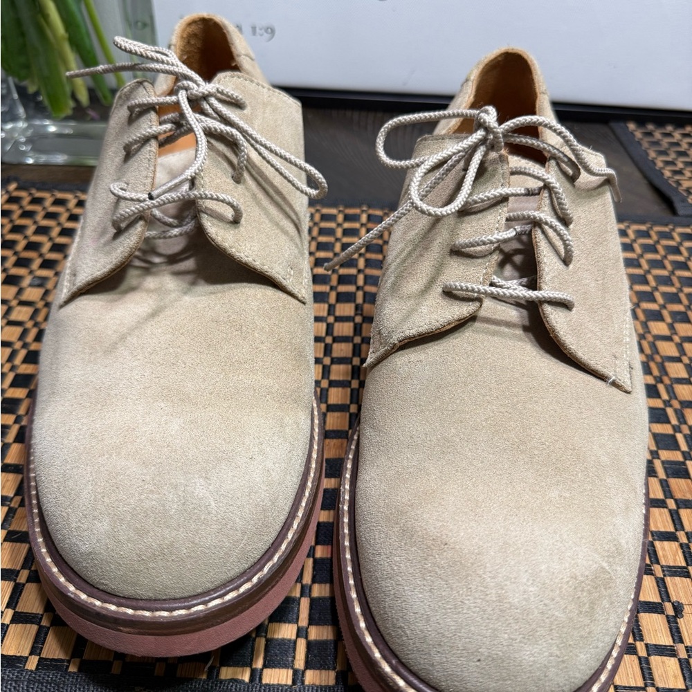 Jos. A. Bank Beige Suede Derby Shoes Box-16